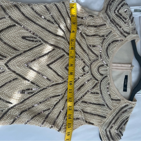 Verte art  deco dress size L - Picture 4 of 4